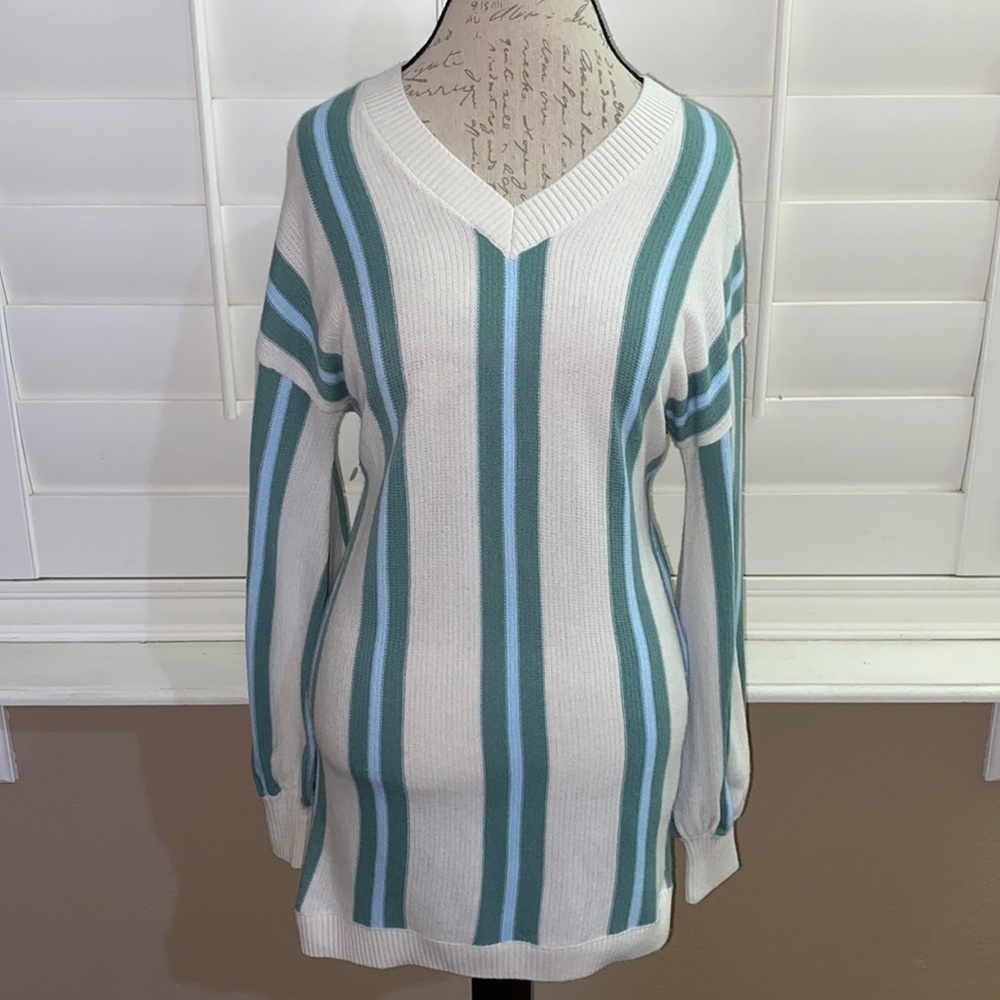 Wild Fable striped tunic sweater.